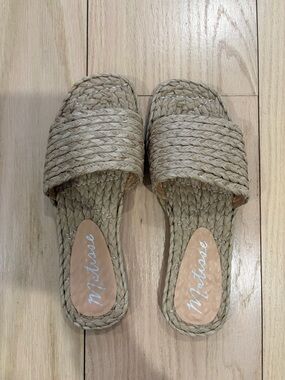 Matisse Braided Slide Sandals in Natural